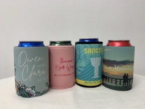 Support de canette en néoprène imprimé avec logo, tube en néoprène 375 ml, pour canettes de bière - Product Image 4