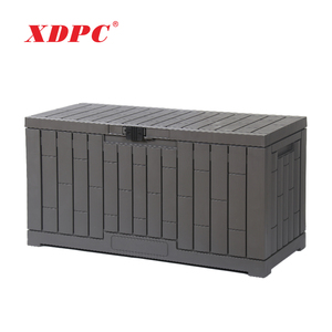 Boîte de rangement extérieure en plastique pour terrasse, jardin, cour, armoire de rangement étanche pour outils de jardinage, casiers de rangement domestiques - Product Image 6