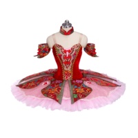 Tutu de ballet vert classique Esmeralda, robe de scène professionnelle pour enfants et adultes, costume de tutu traditionnel