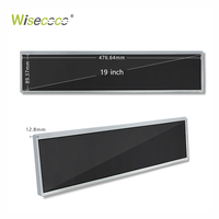 Layar LCD 19 inci 1920x360, Tipe Stretch Display, Rak Lebar, Batang Peregangan, Monitor Iklan Horizontal untuk Digital Signage