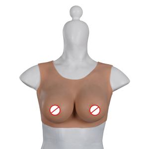 Cuello bajo Cosplay transgénero formas de pecho de silicona tetas realistas almohadillas potenciadoras de senos para hombre a mujer - Product Image 5