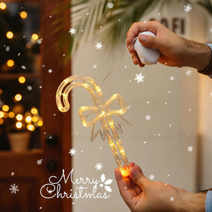 Lumières de Noël LED Takenoken Howlighting, ventouse pour fenêtre, lustre suspendu, élan, Père Noël, fête, Navidad, décorations du Nouvel An - Product Image 6