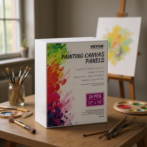 Paneles de Lienzo para Pintar Vevor, 12x16 Pulgadas, 24 Piezas, Algodón MDF para Arte y Creatividad - Product Image 2