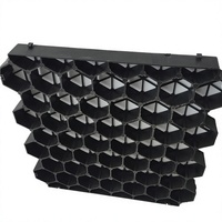 Grille alvéolée industrielle perméable 40-50 mm 500x500 pour remplissage de gravier, stabilisateur de route en plastique pour béton, grille en PP