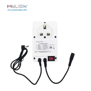 12V/2A nhỏ xách tay 25.6wh LiFePO4 pin dự phòng cung cấp điện với tường cắm cho Wifi Router moden cắm trại ánh sáng