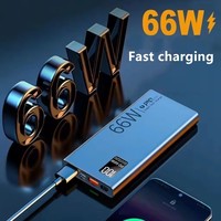 Banco de Energía K7 de 20000 mAh Ultra Delgado de Alta Capacidad con Tecnología GaN de Carga Súper Rápida, Pantalla LED y Carga Rápida Bidireccional QC para Móviles