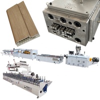 Extrudeuse de cadre de porte 65 132 wpc/ligne de production de porte et de cadre de machine wpc