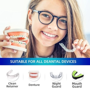 Tabletas de Limpieza <span class=keywords><strong>para</strong></span> Dentaduras Postizas con Sabor a Menta, Frescura Intensa, Ecológicas, Efervescentes de Disolución Rápida, Eliminan el 99.9% de Bacterias - Product Image 2