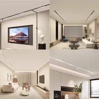 Rail magnétique LED fin de 5 mm, système d'éclairage linéaire pour plafond, lampe magnétique mince DC48V, éclairage d'intérieur moderne pour la maison (projecteur/spot)