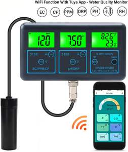 हाइड्रोपोनिक पीपीएम की निगरानी वाई-फाई 7 में 1 मील की दूरी 7 में ऑनलाइन निगरानी ppm ek Cf आर्द्रता tuya ऐप के साथ - Product Image 1