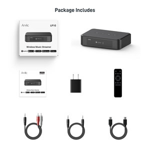 อะลิริก LP10 สมาร์ทคอนโทรล ตัวรับสัญญาณเสียงไร้สาย สตรีมมิ่ง Airplay2 Google Cast <span class=keywords><strong>Spotify</strong></span> Connect พร้อมพรีแอมพลิฟายเออร์ วัสดุเหล็กและพลาสติก - Product Image 5
