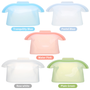 Sacs <span class=keywords><strong>de</strong></span> conservation alimentaire en silicone personnalisés, type pochette verticale, pour le congélateur - Product Image 3