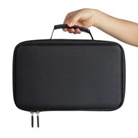 Étui de protection rigide portable en EVA pour mini-projecteur Auking, sac de rangement à fermeture éclair avec poche en filet et poignée ergonomique