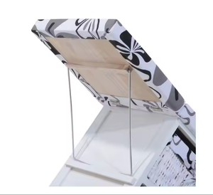 Hot Wholesale Chinese Factory Cheap Wooden Ironing Board Ironing <strong>Storage</strong> Cabinet <strong>With</strong> <strong>Wicker</strong> <strong>Drawers</strong> - Product Image 4