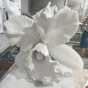 Hotel Room Art Decoration Modern <strong>Clay</strong> <strong>Sculptures</strong> Customize Beautiful Flower Orchid Resin <strong>Sculpture</strong> - Product Image 3