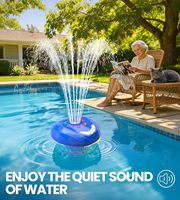 Haut-parleur flottant pour spa et piscine, étanche IP68, portable, sans fil, rechargeable, 3 en 1, avec spectacle de lumière RGB