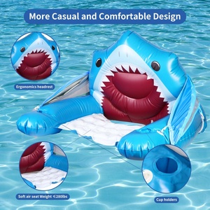 Tumbona Premium con Protección UV para Piscina - Toldo Desmontable de PVC Ecológico de Inflado Rápido para Diversión Acuática en Resorts, Secado Rápido y Sombra - Product Image 6