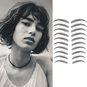 Pegatinas de Transferencia para Cejas Negras al por Mayor, Herramientas de Maquillaje para Ojos, Pegatinas de Tatuaje de Cejas Impermeables del Mismo Tamaño en Color Marrón para Mujeres - Product Image 2