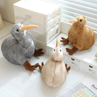 Grosir Pabrik OEM ODM Boneka Burung Kiwi Realistis Set Mainan Plush untuk Hadiah Anak-anak Perlengkapan Kamar Bayi Mewah Lembut dan Halus