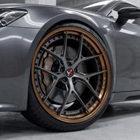 Jantes forgées 3 pièces S21-01, bord bronze, alliage léger, jantes de voiture personnalisées PCD ET 18-22 pouces pour BMW Mercedes Audi Tesla Lexus