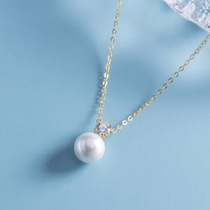 สร้อยคอเงินแท้ S925 รูปทรงตัว Y สำหรับผู้หญิง ดีไซน์กระดูกงู ประดับมุกเทียมสุดหรู - Product Image 3