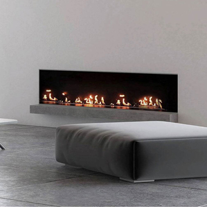Inn-Living Moderne 72 Pouces WiFi <span class=keywords><strong>Insert</strong></span> à Distance <span class=keywords><strong>Cheminée</strong></span> Argent Noir Ethanol Gaz Cheminées Bio Ethanole Poêle Hôtels Utilisation Intérieure - Product Image 1