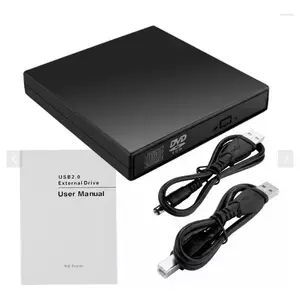 Lecteur de DVD/CD-ROM USB externe fin pour ordinateur portable avec chargement par plateau et prise en charge de la correction des erreurs, compatible avec la télévision, 110V électrique - Product Image 3