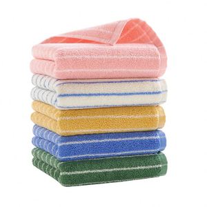 Serviette de toilette adulte 100% coton pur, douce, absorbante et épaisse, 34x34cm/34x75cm, avec broderie, tissage uni - Product Image 4