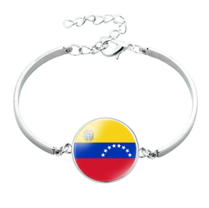 Nueva pulsera <span class=keywords><strong>Venezuela</strong></span> Bandera nacional Tiempo Gema Pulsera de metal - Product Image 1