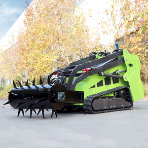 Minicargadora con Motor Honda y Máquina Perforadora de Césped con Bomba de Tracción por Orugas para Drenaje de Césped - Product Image 6