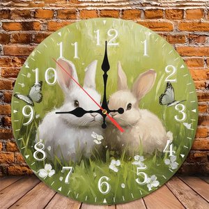 Orologio da Parete <span class=keywords><strong>in</strong></span> <span class=keywords><strong>Legno</strong></span> 25x25cm con Elementi <span class=keywords><strong>in</strong></span> <span class=keywords><strong>Pietra</strong></span> Naturale - Product Image 6