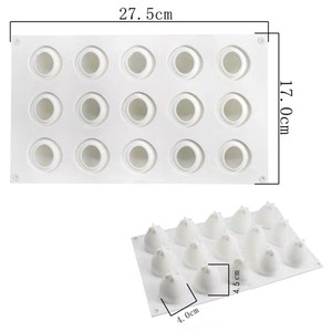3D Reusable Flexible Food Grade Silicone Mold Ice Cream <strong>Cake</strong> Tool for Modern Eco-Friendly Baking Safe <strong>Strawberry</strong> Chocolate <strong>Decor</strong> - Product Image 6