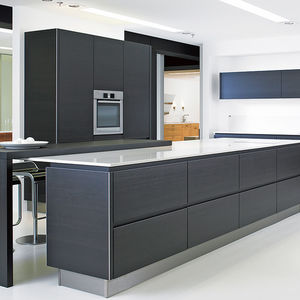 2020 The Latest Lacquer Matt Black Kitchen Cabinets - Product Image 2