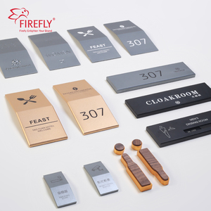 Soluzione Completa per Segnaletica Alberghiera: Targhe Numerate per Porte, Segnaletica per Bagni e Toilette, Numeri di Stanza in Acciaio Inox - Product Image 1