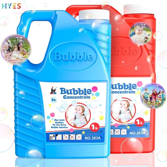 Huiye 1L Bubbles Solution Refill Bubble Concentrated Summer Outdoor Festival Useful Filling Liquid Water Bubble Blowing Machine