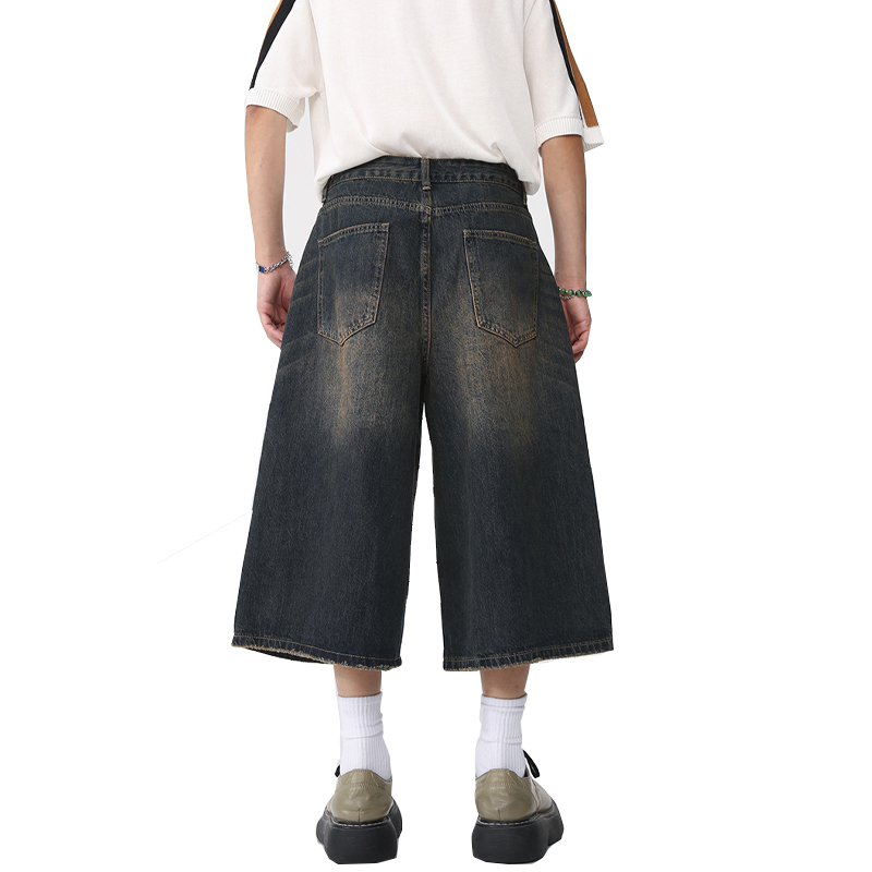 【KOOLOSET】Vintage Dirty Oil Bermuda Denim $_12.JPG?set_id=880000500F
