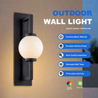 Lampe murale LED extérieure carrée moderne, étanche IP44, en aluminium, avec un angle de faisceau de 20°, pour l'éclairage de la maison, du jardin, de la rue et des escaliers
