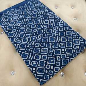 Tela de Algodón Puro de Alta Calidad con Estampado de Bloques, Ligera, Duradera y Cómoda para Ropa Étnica Femenina, Accesorio de Moda - Product Image 5