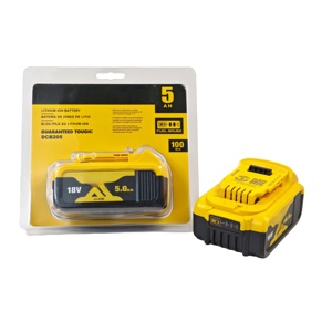 แบตเตอรี่แบบชาร์จไฟได้ DE 18V WALT 5.0Ah จากโรงงาน ใช้ร่วมกับเครื่องมือไฟฟ้าไร้สาย 20V มี 2 รูปแบบบรรจุภัณฑ์ - Product Image 6