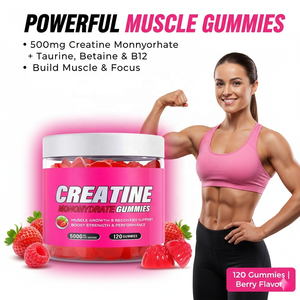 Creatina Monohidrato BCAA Pre-Entrenamiento, Gomitas Tónicas, Suplemento para Aumentar de Peso y Reforzar el Sistema Inmunológico para Adultos, Marca Privada OEM ODM - Product Image 2
