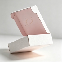 Boîtes d'expédition en carton ondulé recyclé, écologiques, avec finition brillante/mate, fenêtre transparente, revêtement UV, gaufrage et vernis laqué