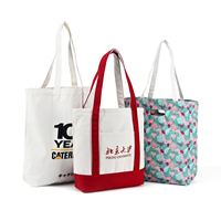 Sac fourre-tout en toile imprimé avec logo personnalisé, dessin animé, design mignon kawaii, réutilisable, en coton biologique, respectueux de l'environnement, pour femmes