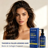 Huile capillaire et spray capillaire à la biotine et au collagène pour cheveux fins et fragiles, épaississant, volumisant, lissant, nourrissant, OEM ODM, marque privée