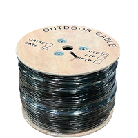 Câble Ethernet UTP Cat6 Surelink 305m (1000ft) avec conducteurs CCA solides, gaine PVC/PE 8 paires, fabriqué en Chine