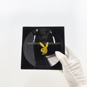 Tamaño personalizado 20mm 25mm 30mm 35mm grueso bloque acrílico CNC hoyuelo caramelo cuadrado Lucite Perspex encanto <span class=keywords><strong>Dent</strong></span> Bowl - Product Image 5