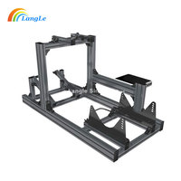 Profilé en aluminium argenté 8040 pour bricolage OEM Siège de jeu de conduite Kit d'assemblage de simulateur de course Sim 4080 mm Sim Rig Sim Racing Cockpit