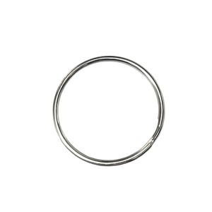 Stainless Steel Double <b>Ring</b> Keychain Silver Round Metal Keyring For DIY Jewelry <b>Accessories</b> - Product Image 2