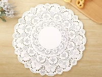 Pads en papier absorbant l'huile multi-tailles en gros du Shandong, napperons en dentelle