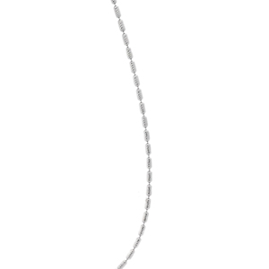 Minimalist Adjustable Textured Cylindrical White Pt950 Fine Beaded <b>Chain</b> Necklace Unisex Platinum Jewelry Gift 4.9g Everyday - Product Image 6