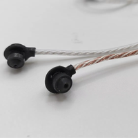 Headphone Earplug besi bergerak cetakan Resin yang dapat disesuaikan dengan daya tahan baterai 24 jam antarmuka tipe-c untuk perangkat seluler